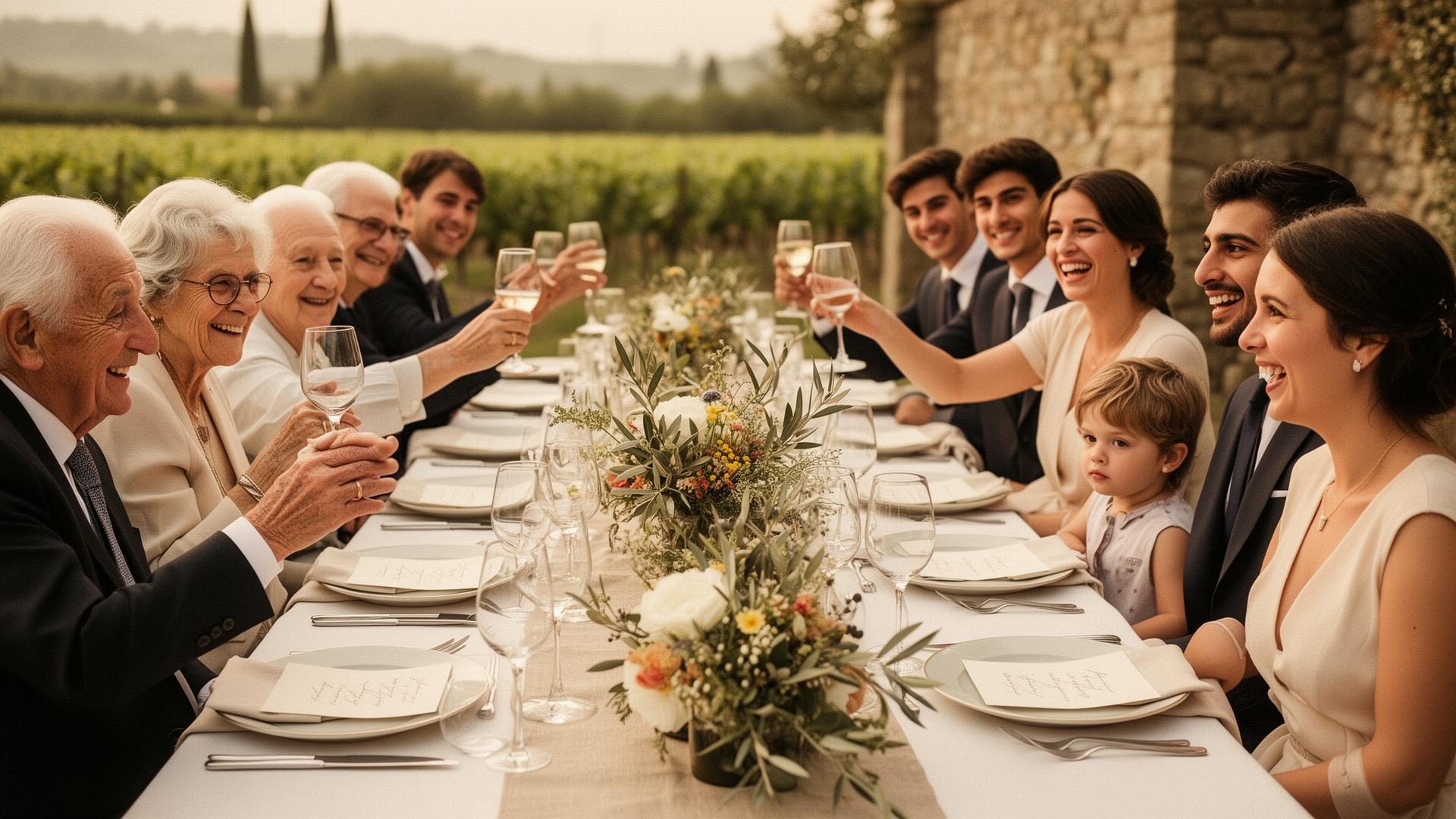 Ospiti al matrimonio in Piemonte